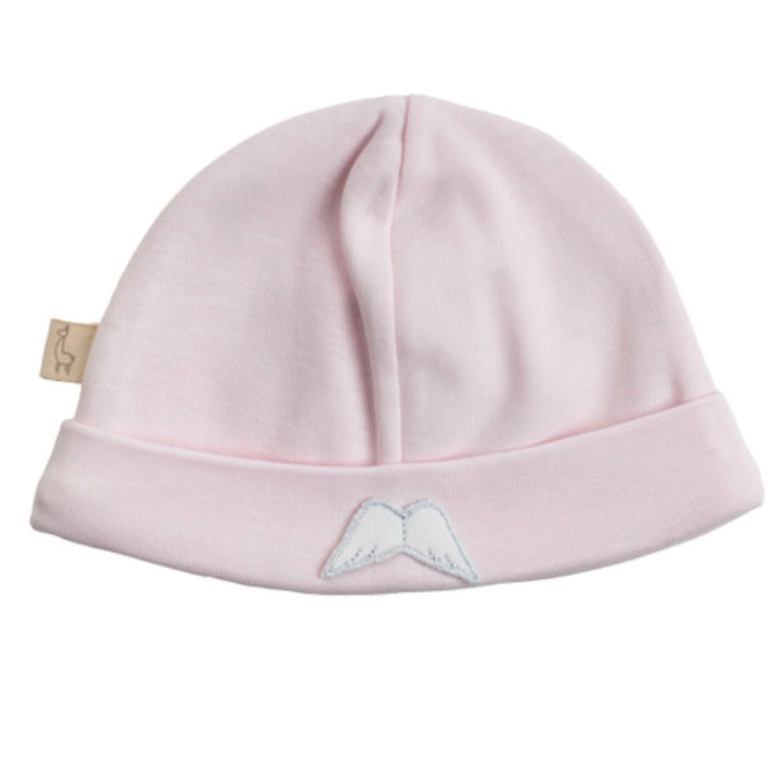 Baby Gi pink cotton angel wing hat