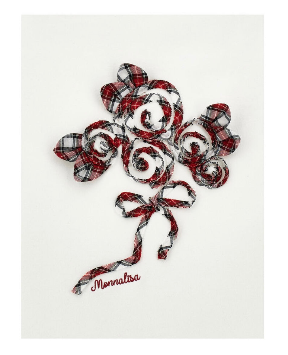 Monnalisa tartan ruffle blanket