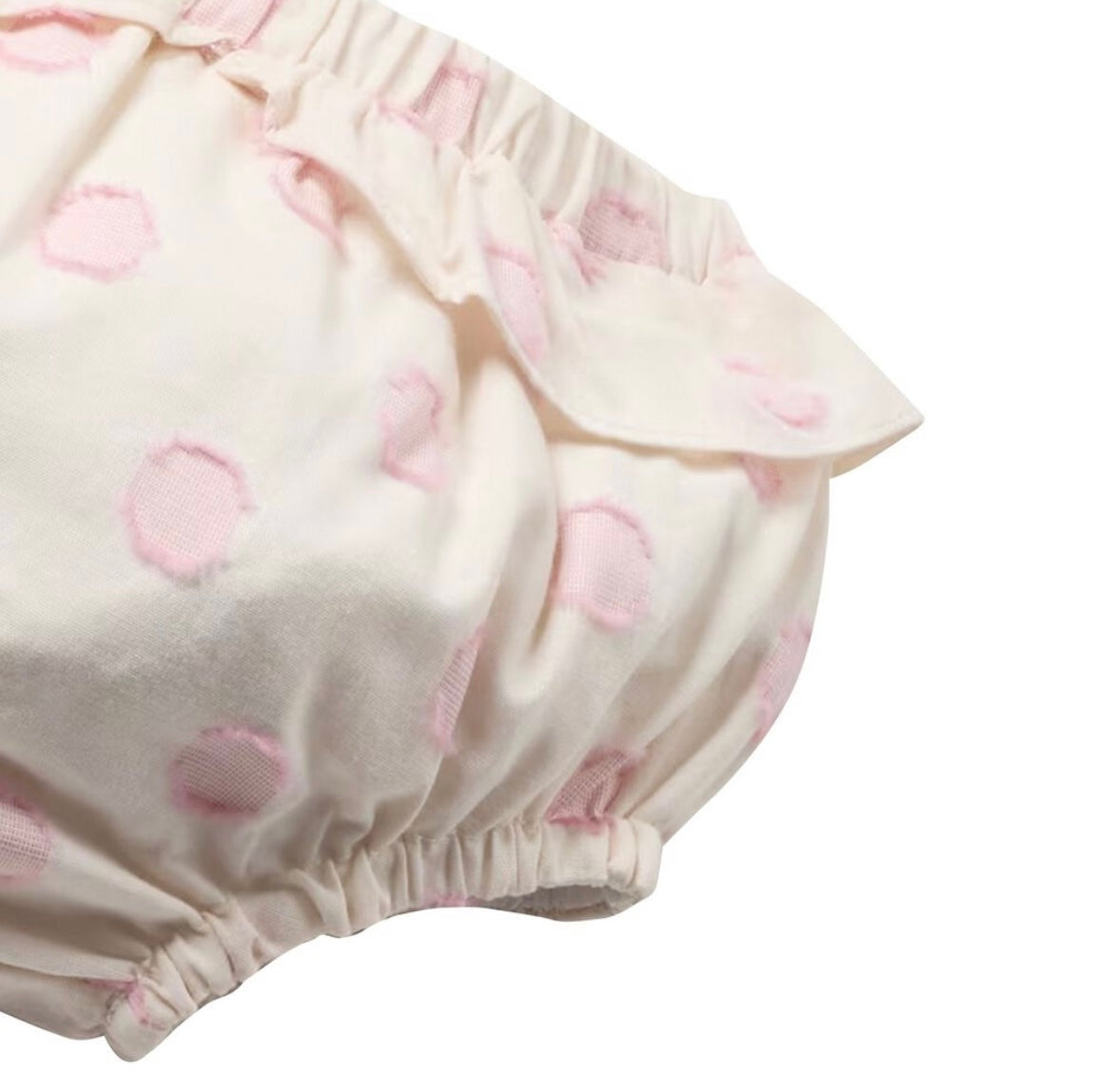 Mayoral girls white & pink teddy bear short set