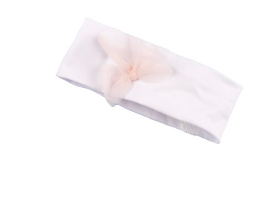 Bimbalo pink tulle cotton headband