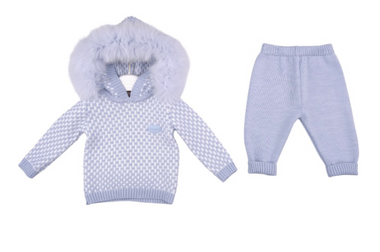 PRE ORDER - Bimbalo light blue hut hoodies tracksuit set