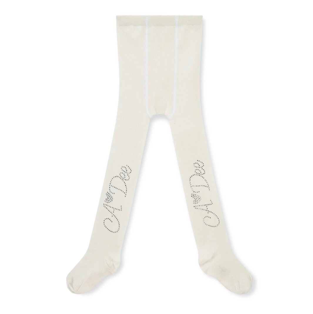 PRE ORDER - Adee Blythe ivory logo tights