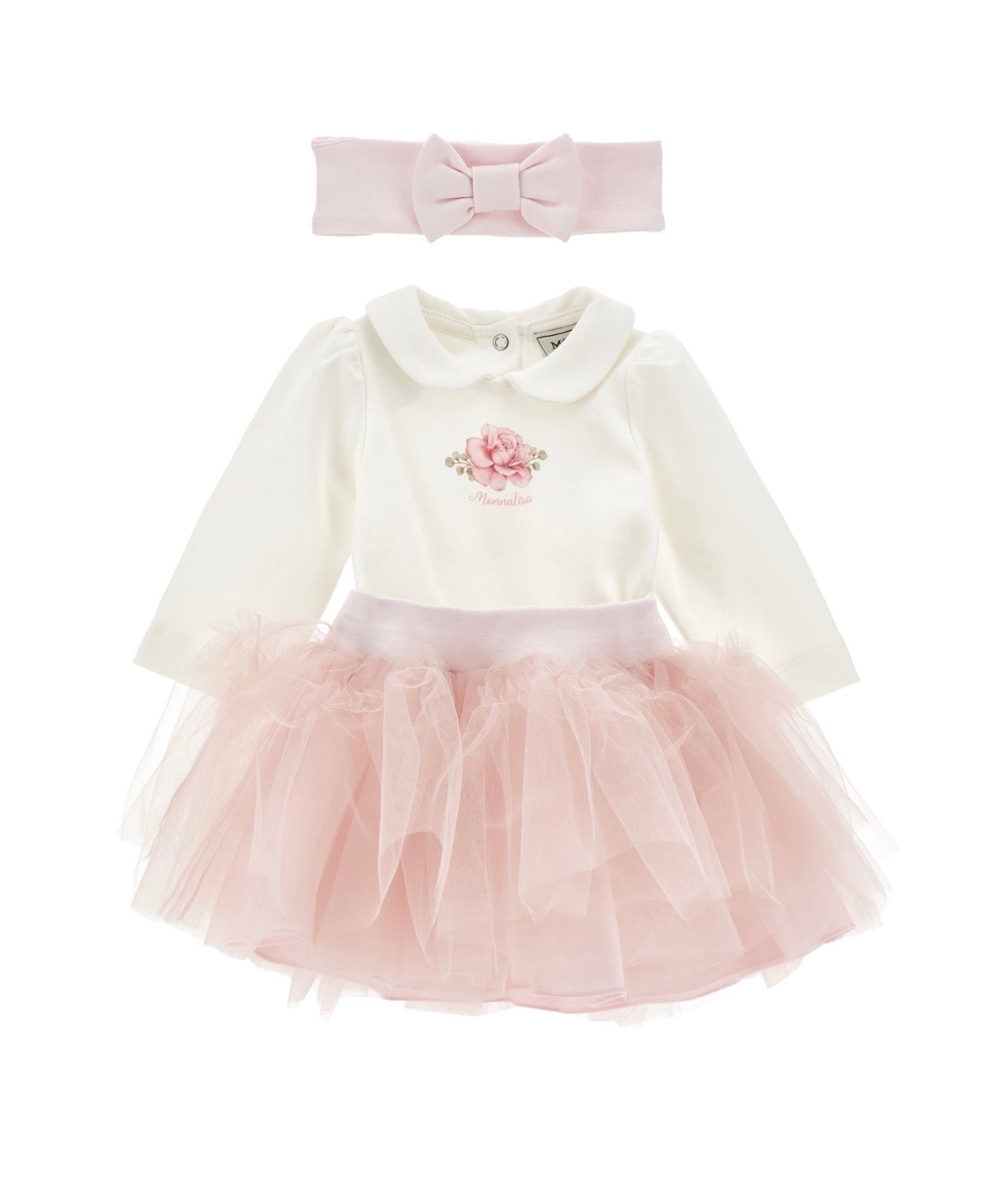 PRE ORDER - monnalisa pink tulle 3 piece skirt set