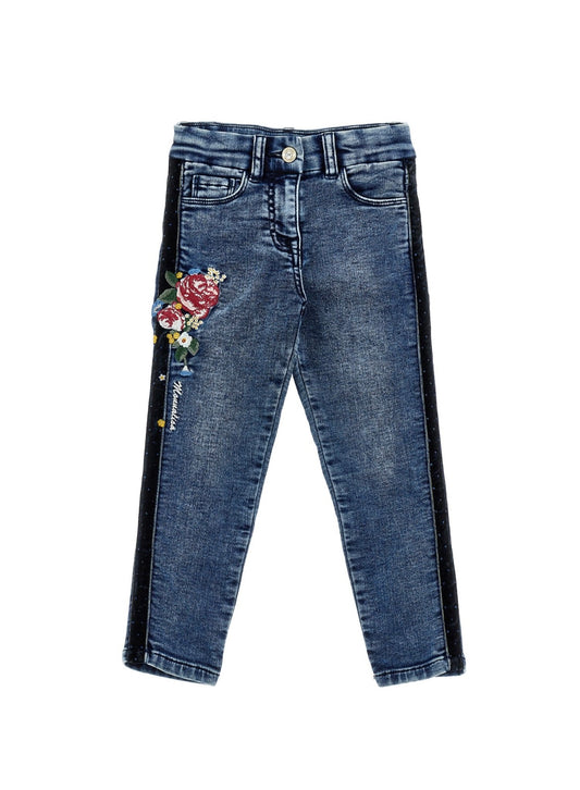 monnalisa rose denim jeans