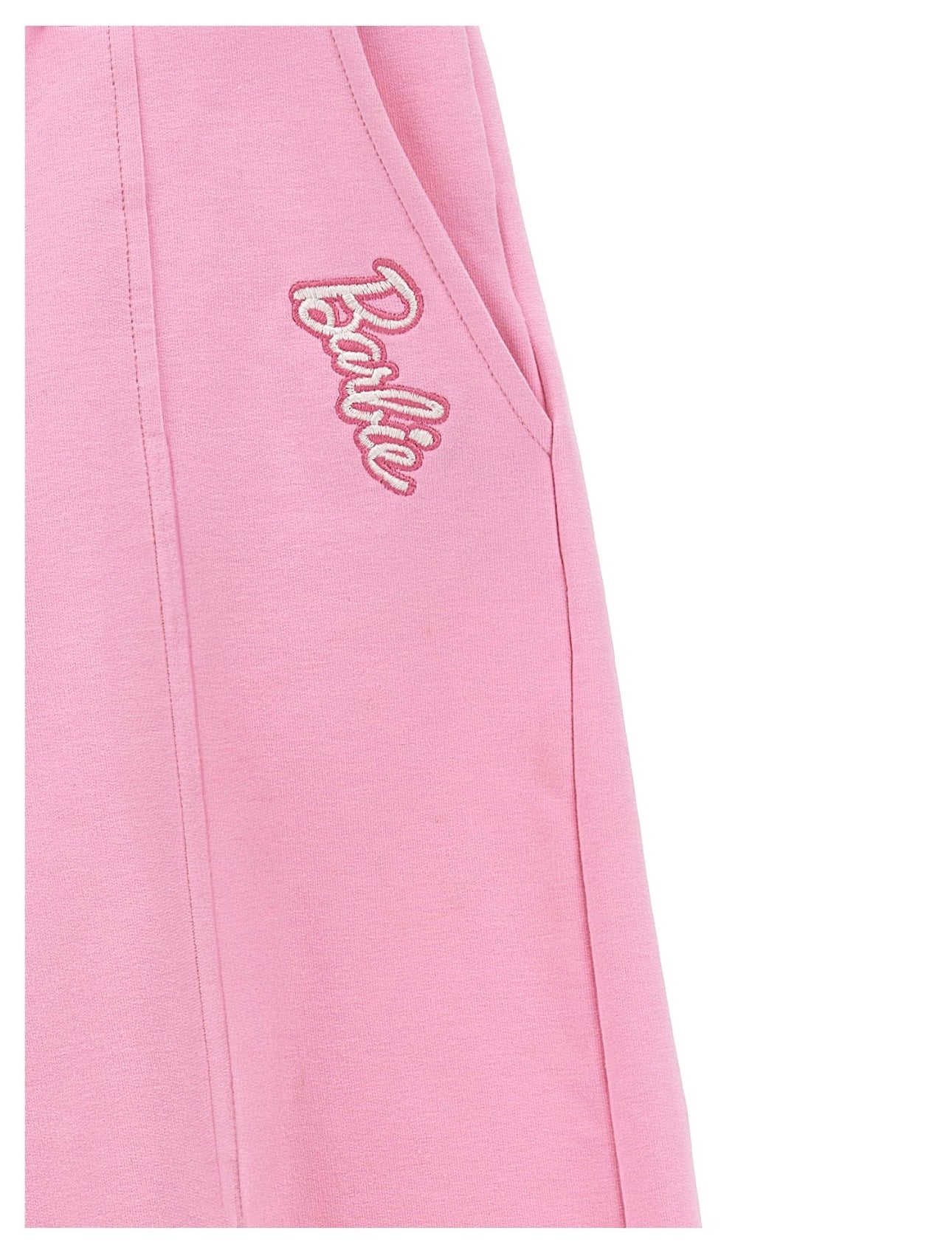 Monnalisa pink Barbie flared tracksuit bottoms