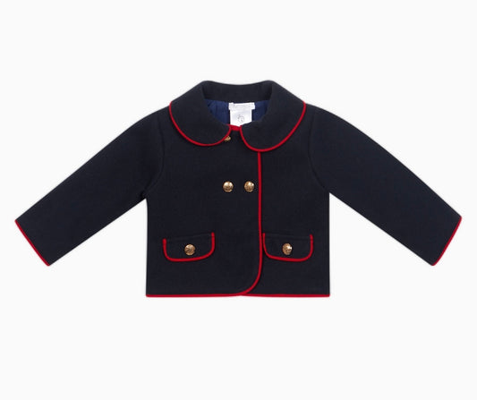 PRE ORDER - Deolinda navy and red piped jacket