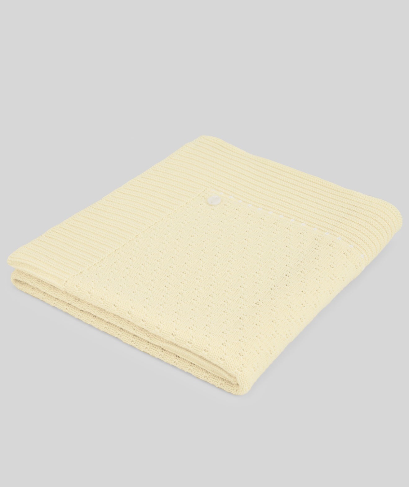 PRE ORDER - Paz yellow knit blanket