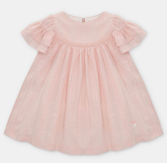 Martin Aranda pink cotton frilled summer dress