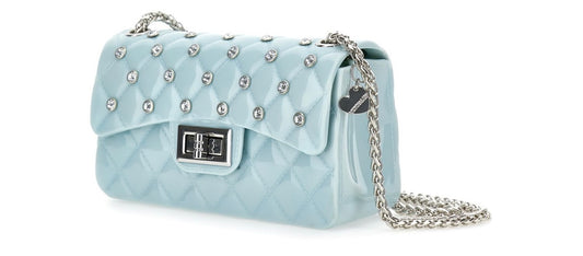PRE ORDER - Monnalisa blue diamanté studded cross body bag