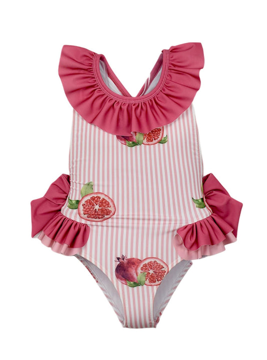 PRE ORDER - meia pata pomegranate  ‘Barbados’ frilled swimsuit
