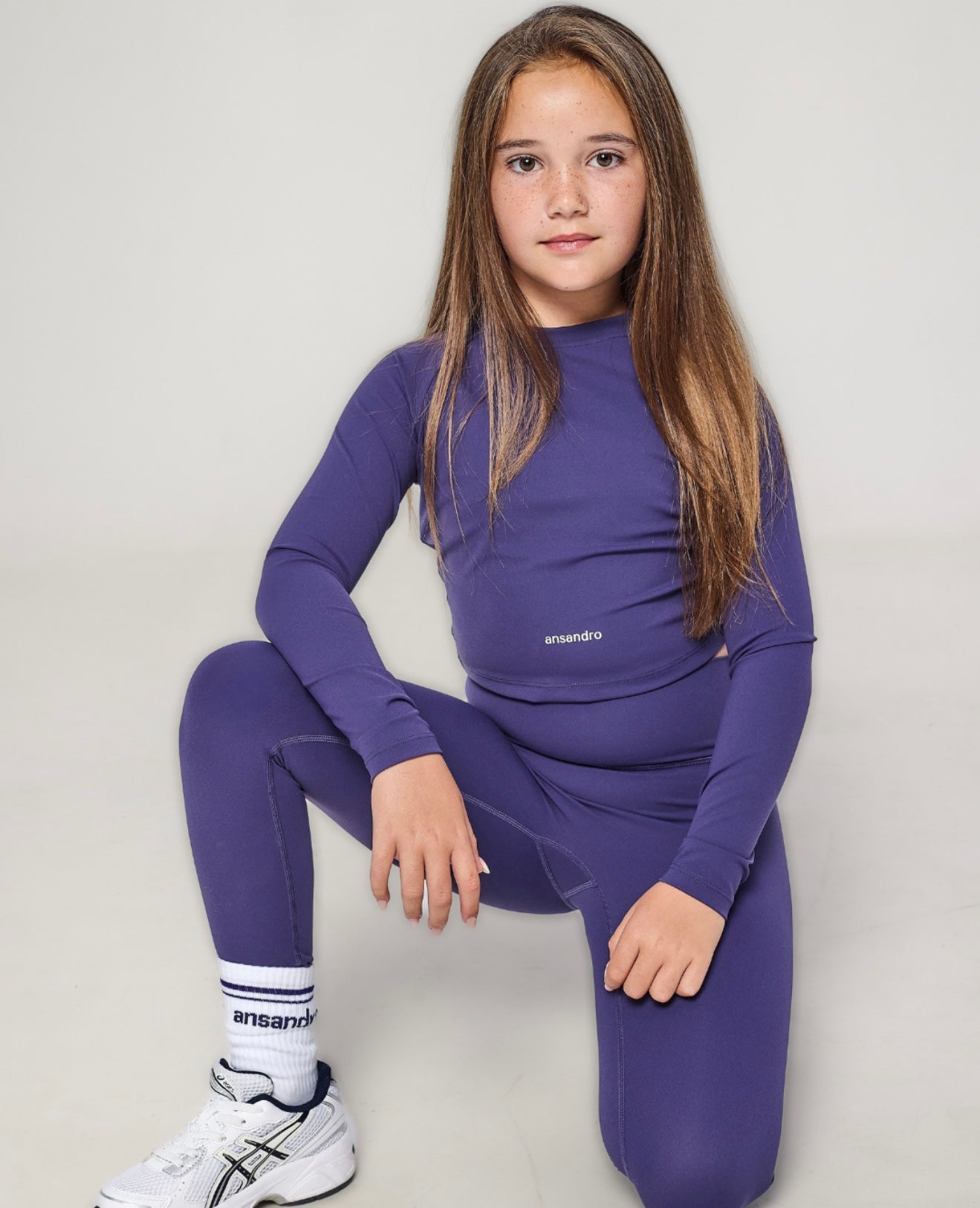 Ansandro shadow violet legging set