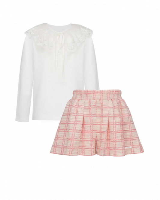 PRE ORDER - Daga ‘Lace & Grace’ lace blouse & short set
