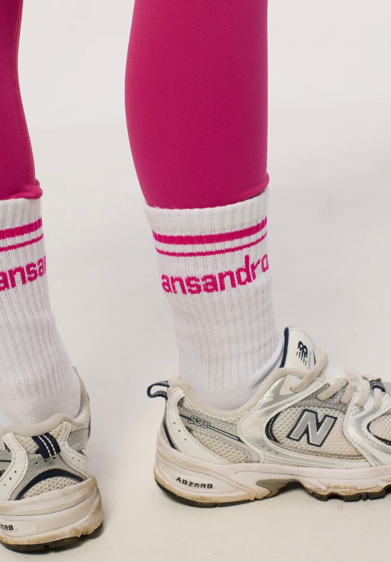 Ansandro winter berry half-crew sock