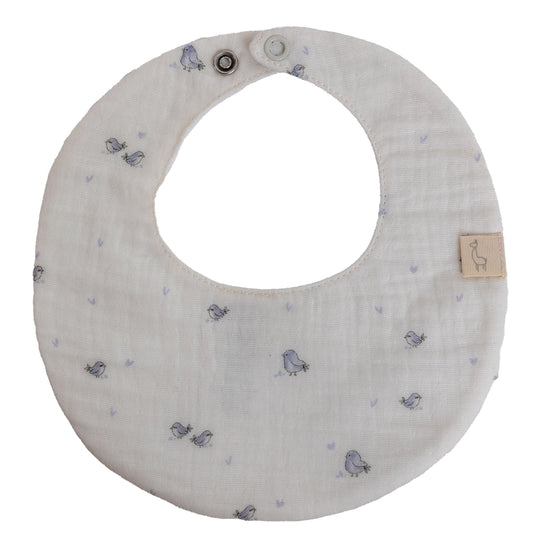 Baby Gi Ivory ‘birdie’ bib