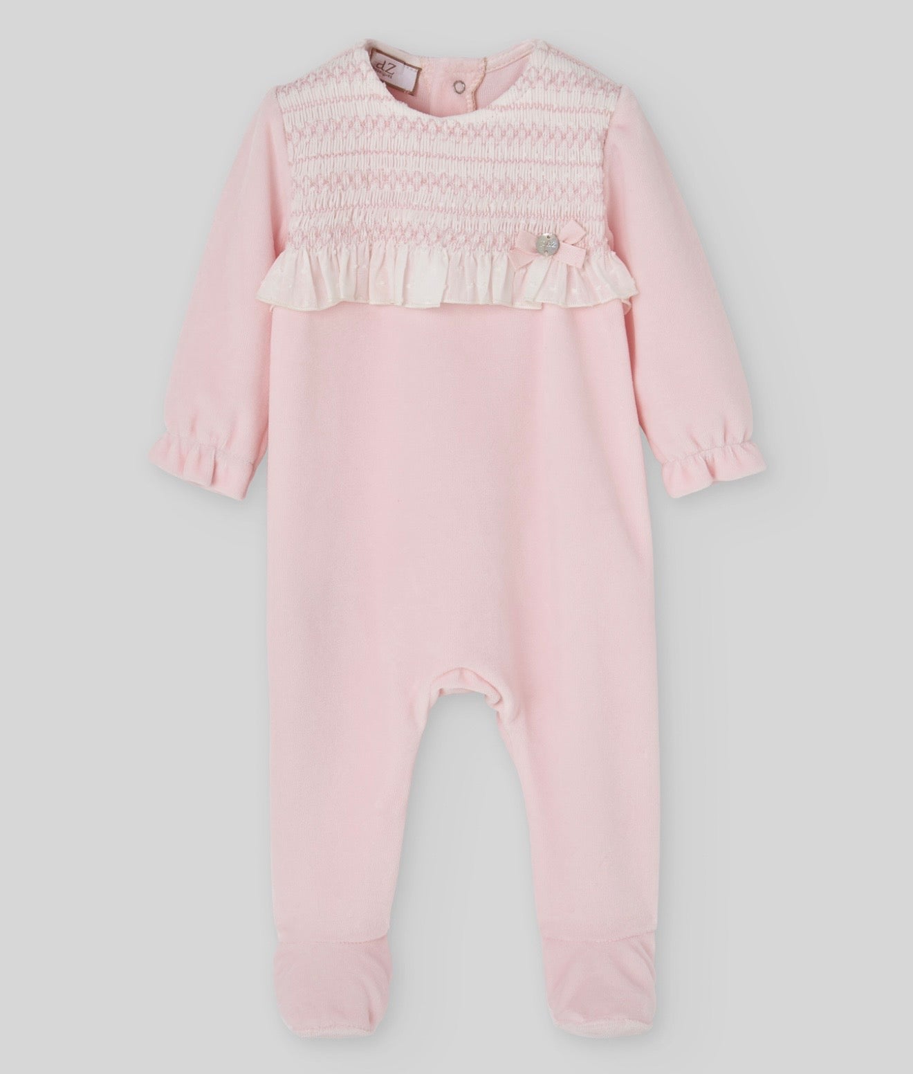 Paz Rodriguez baby pink lace babygrow