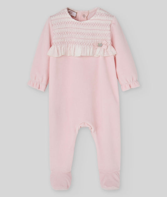 Paz Rodriguez baby pink lace babygrow
