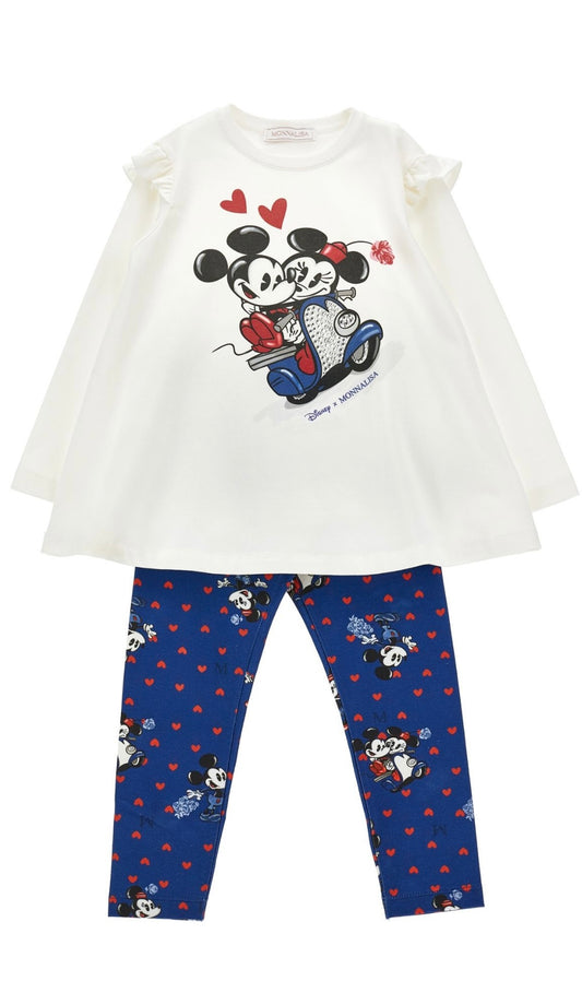 PRE ORDER - Monnalisa Mickey & Minnie legging set