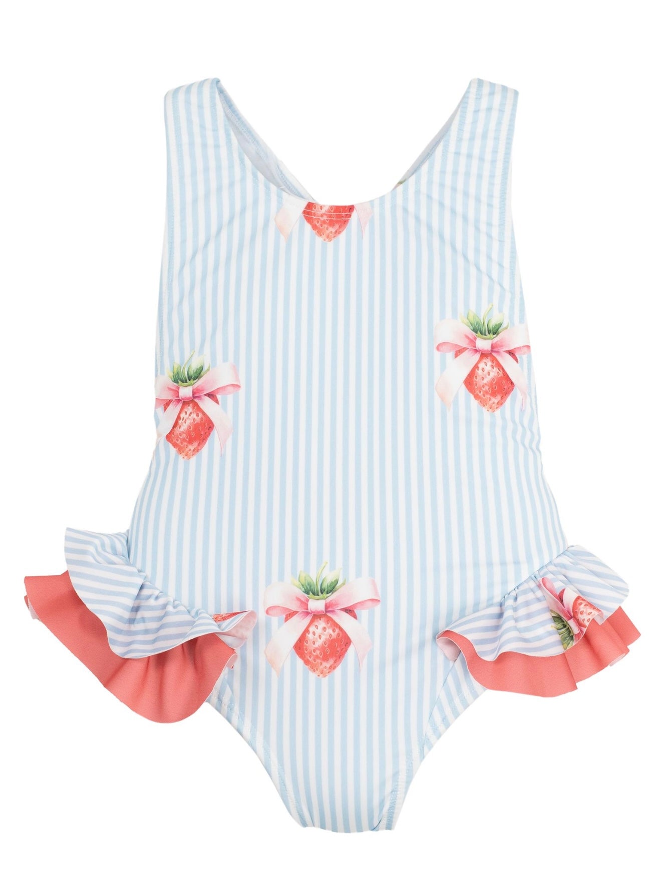 PRE ORDER - meia pata strawberry stripe ‘Bahamas’ frilled swimsuit
