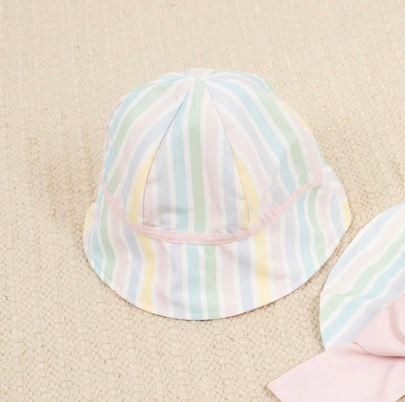 PRE ORDER - meia pata pastel stripe panama hat