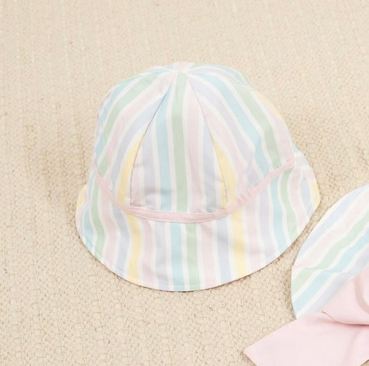 PRE ORDER - meia pata pastel stripe panama hat