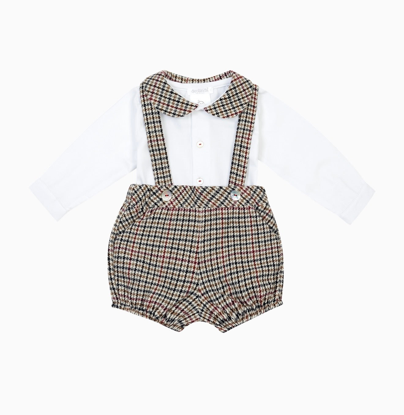 PRE ORDER - Deolinda dog tooth bloomer & blouse set