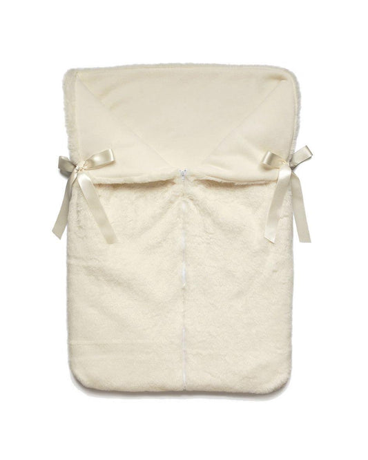 Juliana ivory fleas pram swaddle blanket