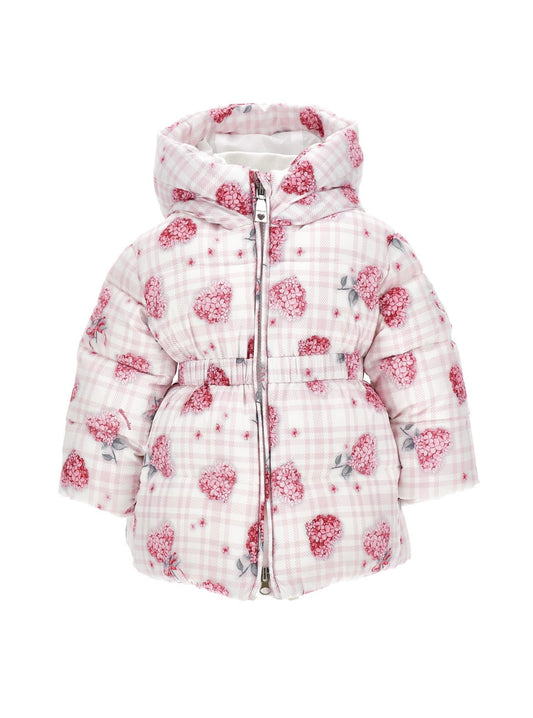 monnalisa floral puffer coat