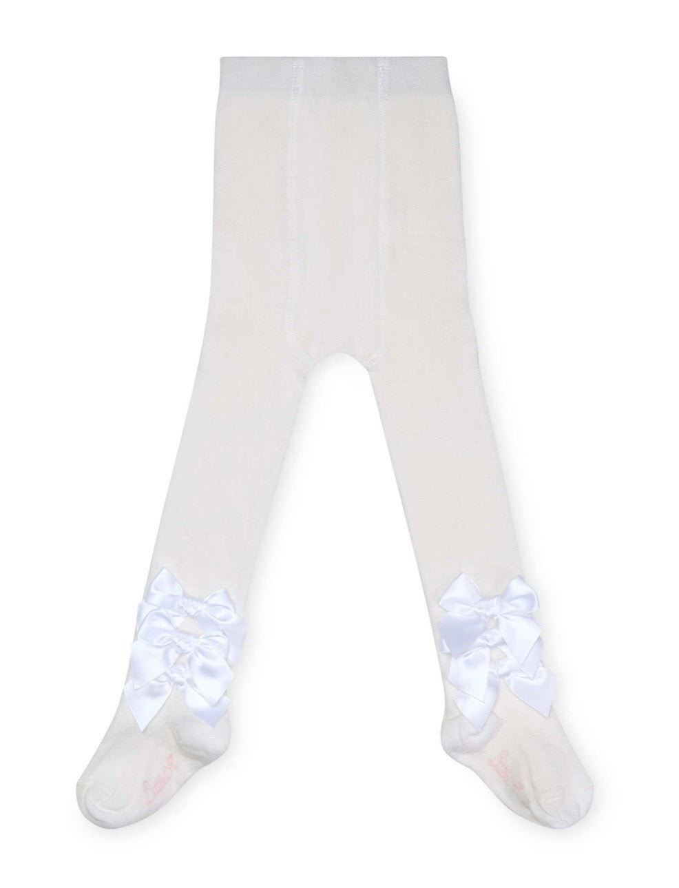 PRE ORDER - Little A Devine white bow tights