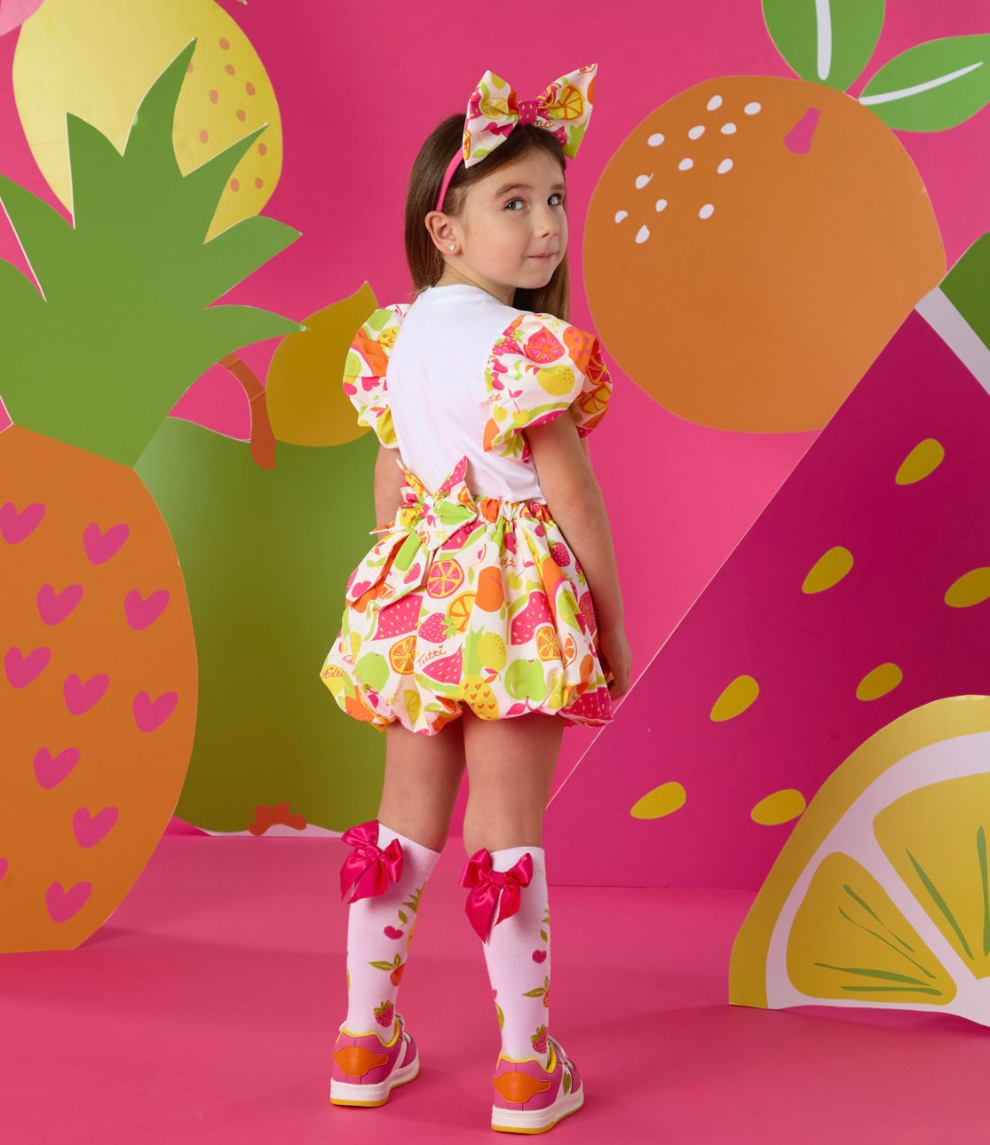 Adee ‘Tia’ tutti frutti print skirt set