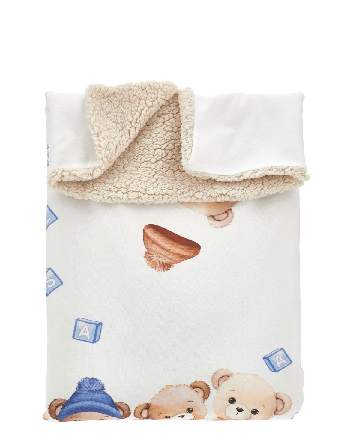 monnalisa teddy blanket - blue