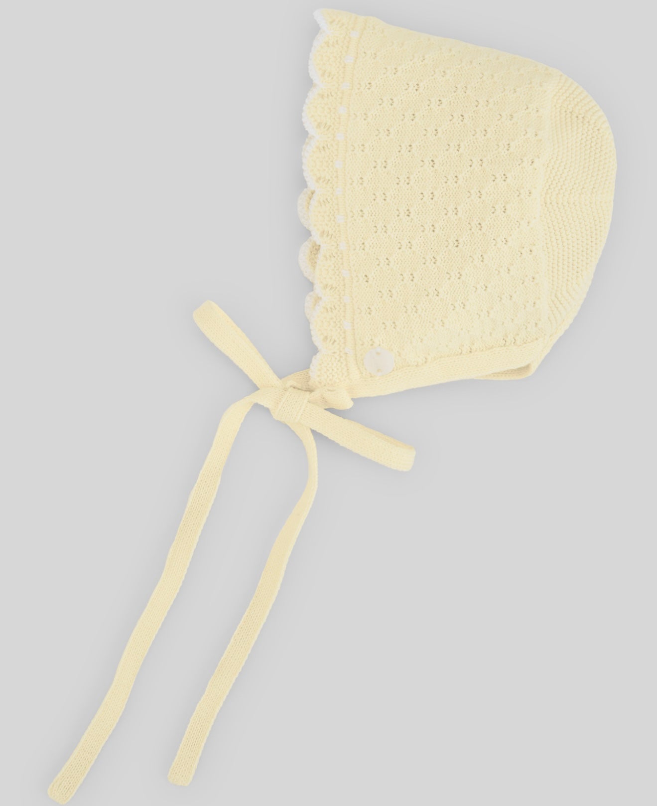 PRE ORDER - Paz yellow knit bonnet