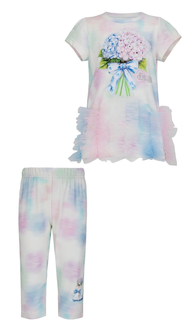 PRE ORDER - Daga pastel bloom legging set