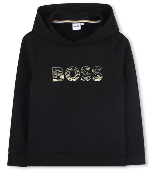 Boss black & beige logo hoodie
