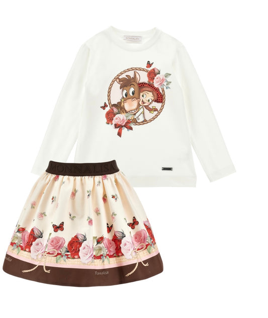 PRE ORDER - Monnalisa Toy Story skirt set