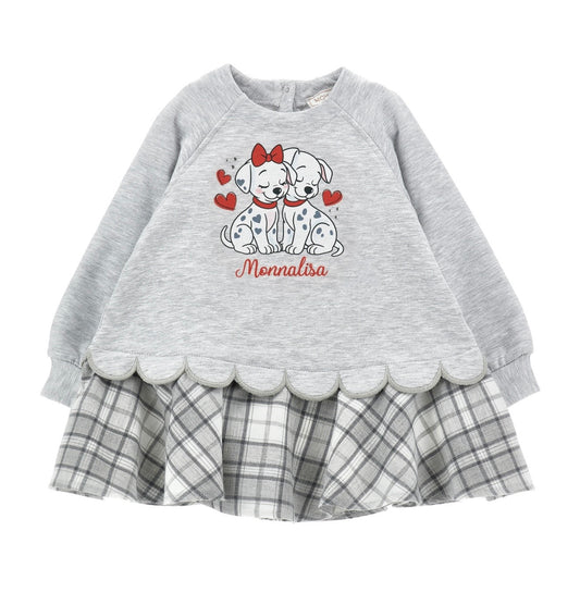 PRE ORDER - monnalisa 101 Dalmatian’s skirted dress