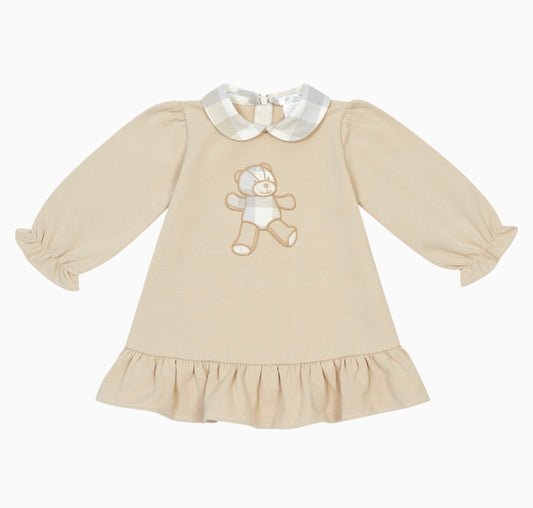 PRE ORDER - Deolinda beige teddy dress