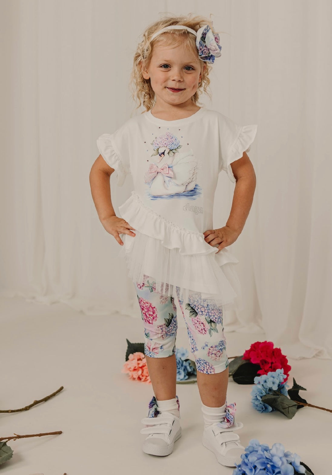 Daga pastel bloom tulle short set
