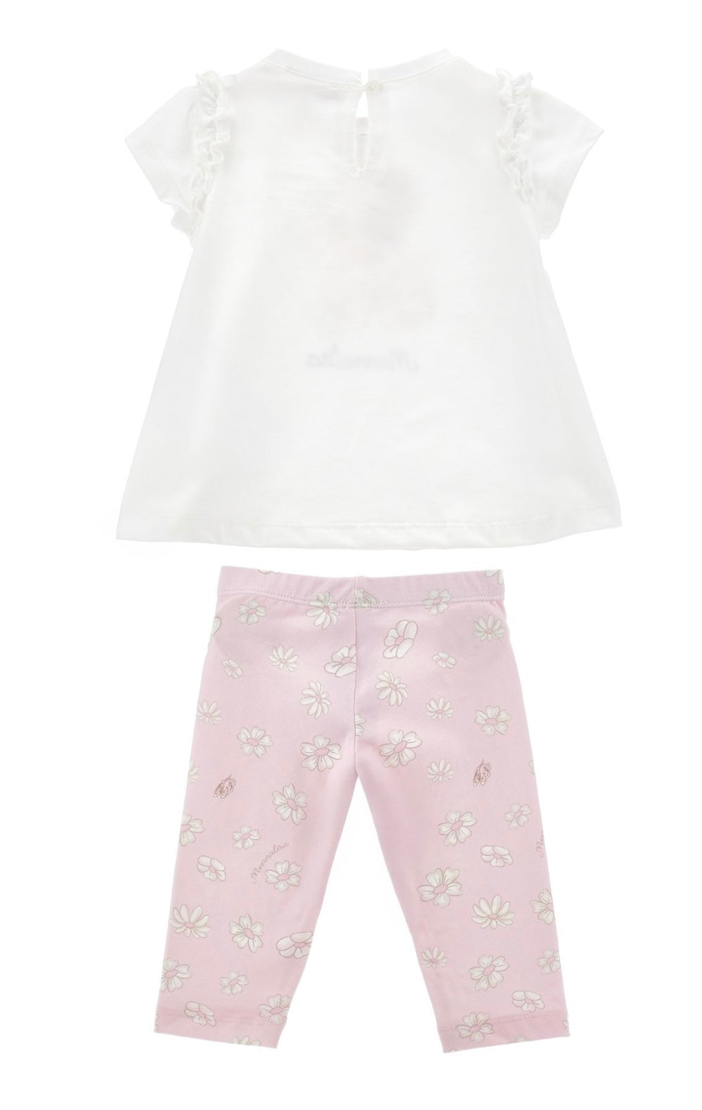 PRE ORDER - monnalisa pink bunny & daisies legging set