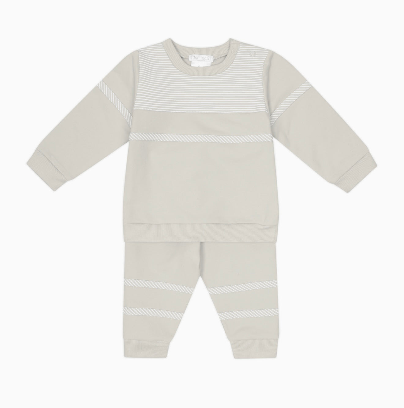 Deolinda beige & white striped tracksuit