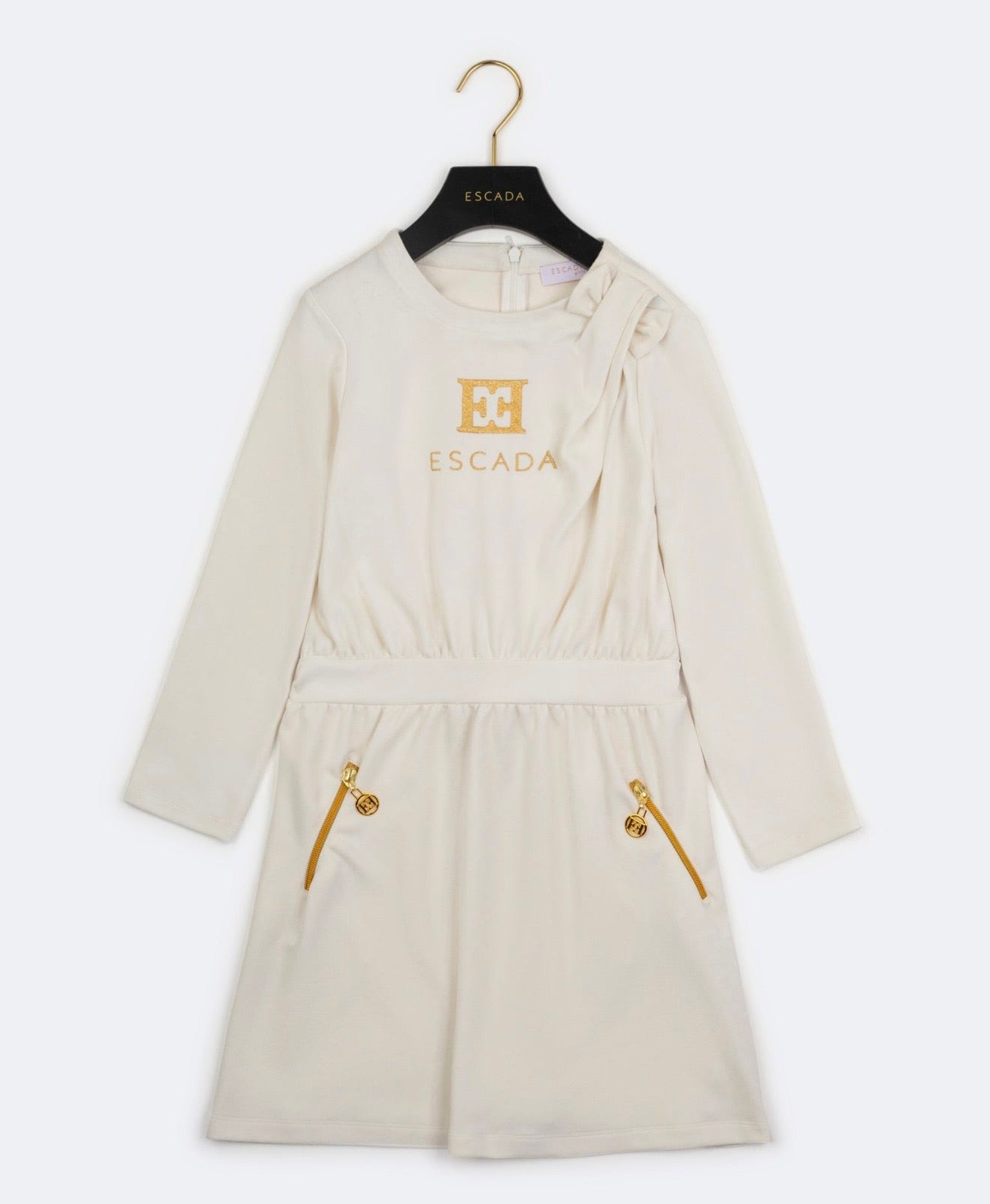 PRE ORDER - Escada cream jumper skirted dress