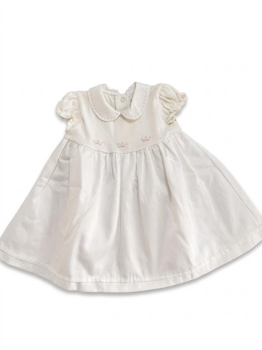 Adriana Mae pink crown embroidered dress set