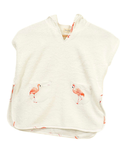 PRE ORDER - meia pata flamingo boys poncho