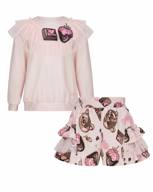 PRE ORDER - Daga ‘chocolate Teddy’ jumper & short set