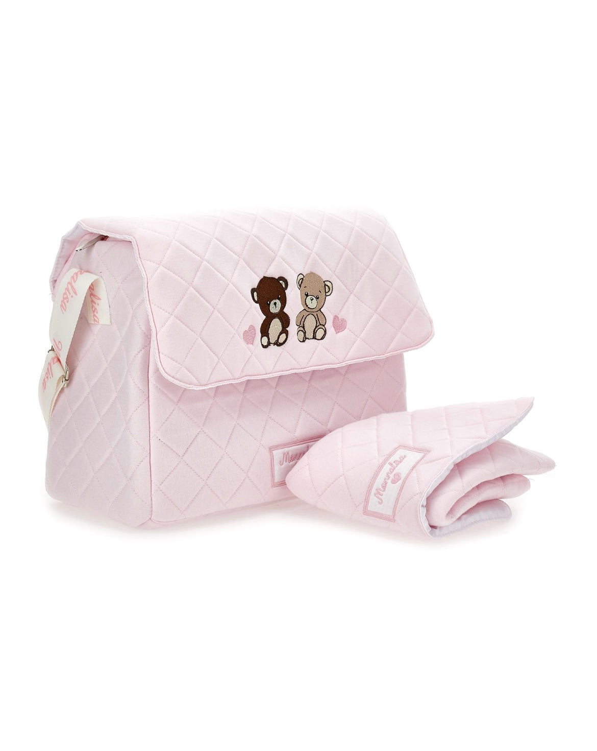 monnalisa pink teddy changing bag