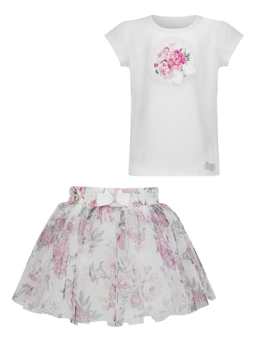 PRE ORDER - Daga blush harmony  tulle skort set