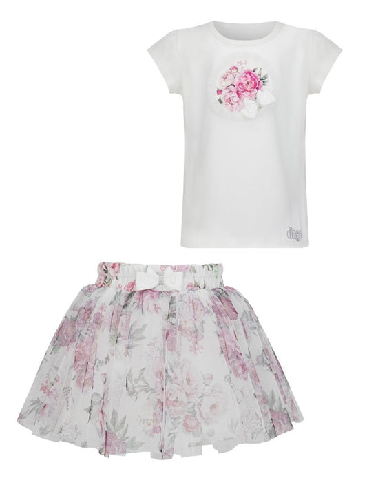 PRE ORDER - Daga blush harmony  tulle skort set