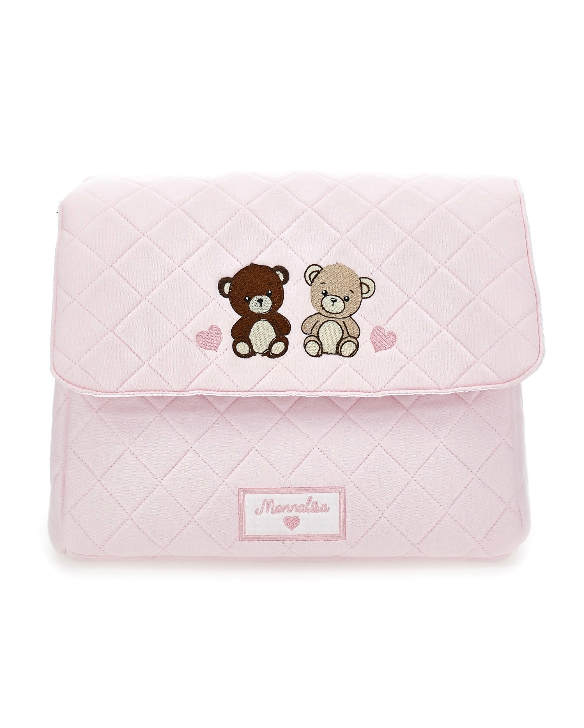 monnalisa pink teddy changing bag