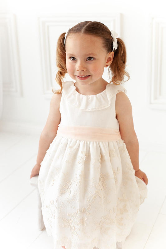 Martin Aranda cream embroidered dress