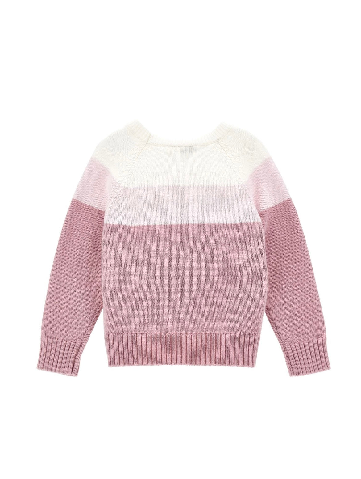 Monnalisa pink & white rose jumper