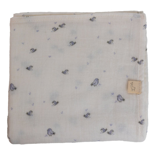 Baby gi ‘birdie’ cotton muslin